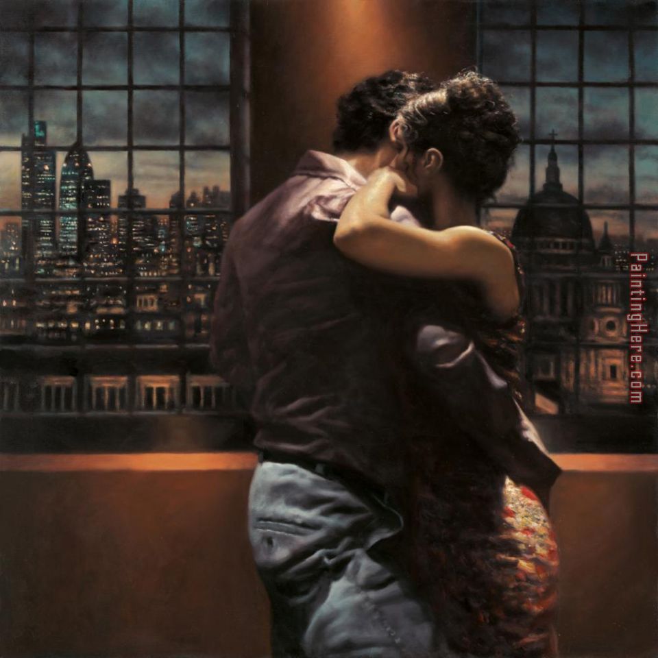 Twilight Over London painting - Hamish Blakely Twilight Over London art painting